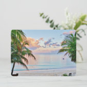 Tropisch strand kaart (Staand voorkant)