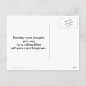 Tropisch strand Kerstmis Flamingo's Feestdagenkaart (Achterkant)