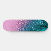 Tropisch strand Lady Glitter #8 Skateboard (Horizontaal)