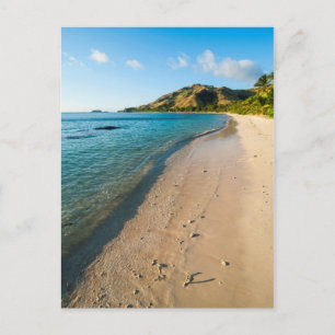 Tropisch strand landschap, Fiji Briefkaart