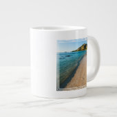 Tropisch strand landschap, Fiji Extra Grote Beker (Voorkant rechts)