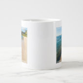 Tropisch strand landschap, Fiji Extra Grote Beker (Voorkant)