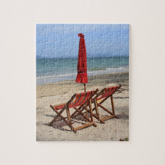 Tropisch strand legpuzzel (Verticaal)