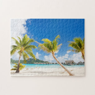 Tropisch strand legpuzzel