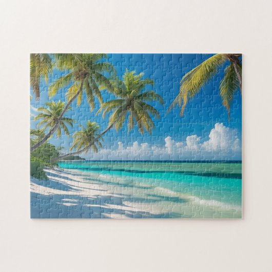 Tropisch strand legpuzzel (Horizontaal)