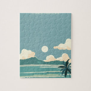 Tropisch strand legpuzzel