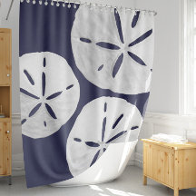 Tropisch strand Marine Blauw Wit Zand Dollar Kust