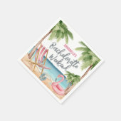 Tropisch Strand Meiden Weekend Bruidsfeestje Servet (Hoek)