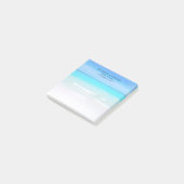 Tropisch strand met een Turquoise Zee bruiloft Post-it® Notes (Schuin)