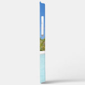 Tropisch strand met palmbomen Monogrammed Hoesje-M Case-Mate iPhone Case (Achterkant / Links)