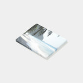 Tropisch strand met palmbomen post-it® notes (Schuin)
