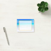 Tropisch strand met Turquoise-Zee Post-it® Notes (Kantoor)