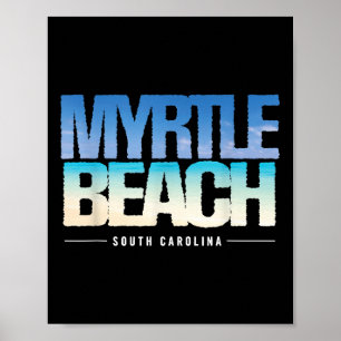 tropisch strand Myrtle Beach South Carolina Poster