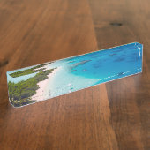 Tropisch strand naambordje (Zijkant)