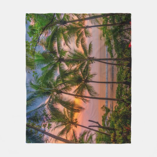 Tropisch strand | Nationaal park Corcovado Fleece Deken (Voorkant)