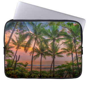 Tropisch strand Nationaal park Corcovado Laptop Sleeve