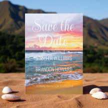 Tropisch strand oceaan kust QR-code bruiloft