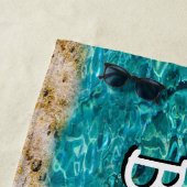 Tropisch strand Ocean Water Uitzicht Strandlaken (In situ)