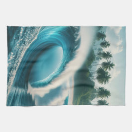 Tropisch strand Ocean Wave Crescendo Theedoek