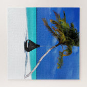 Tropisch strand palm Relax Legpuzzel (Horizontaal)