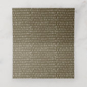 Tropisch strand palm Tree Sketch Bleek Gold Weddin (Binnenkant ongevouwen)