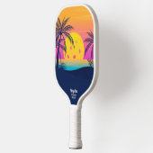 Tropisch strand palm Trees Pickleball Sun Custom Paddle (Links)