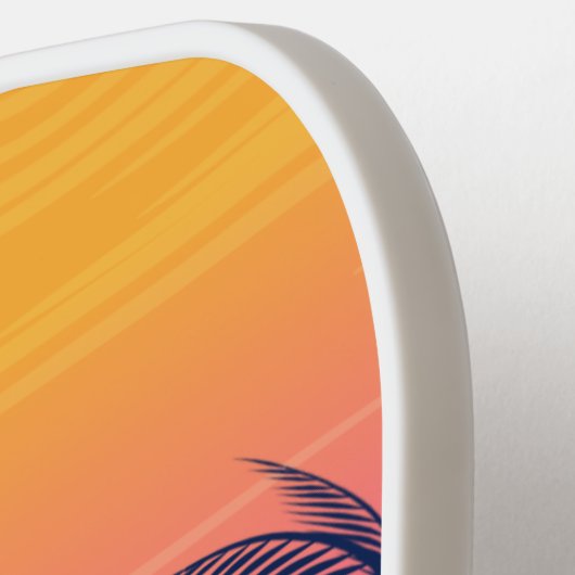 Tropisch strand palm Trees Pickleball Sun Custom Pickleball Paddle (Links Detail)