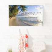 Tropisch strand, Palms Wedding Banner (Insitu)