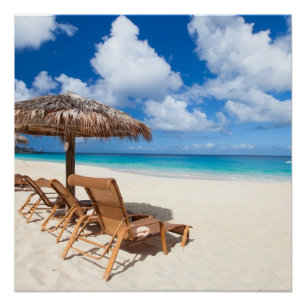 Tropisch strand perfect poster