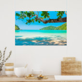 Tropisch strand poster (Keuken)
