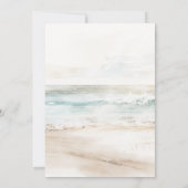 Tropisch strand protea 50ste verjaardagsfeest kaart (Achterkant)