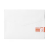 Tropisch strand RSVP | koraal Omwikkelbaar Adreslabel (Achterkant)