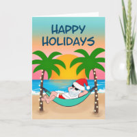 Tropisch strand Santa Hammock Palm Tree
