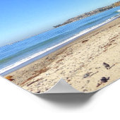 Tropisch strand scène poster (Hoek)