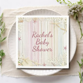 Tropisch strand Seashell Baby shower Boho Chic Servet