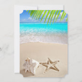 Tropisch strand, Seastar, Seashell Kaart (Achterkant)