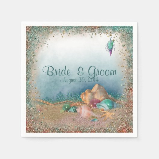 Tropisch strand servet (Voorkant)