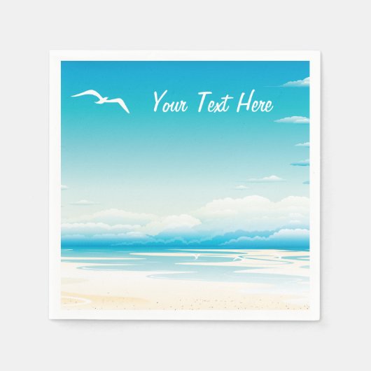 Tropisch strand servet (Voorkant)