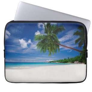 Tropisch strand   Seychellen Laptop Sleeve