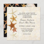 Tropisch strand Shells Starfish Nautilus Summer Kaart (Voorkant / Achterkant)