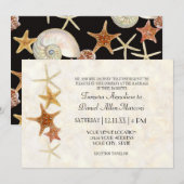 Tropisch strand Shells Starfish Nautilus Summer Kaart (Voorkant / Achterkant)