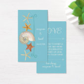 Tropisch strand Shells Starfish Nautilus Summer Visitekaartjes (Bureau)