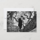 Tropisch strand sparen de Datum Save The Date (Achterkant)