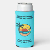 Tropisch strand Sunset (Seltzer Achterkant)