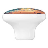Tropisch strand Sunset Groot Keramische Knop (Zijkant)