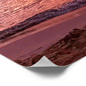 Tropisch strand Sunset Poster (Hoek)