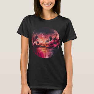 Tropisch strand Sunset T-shirt