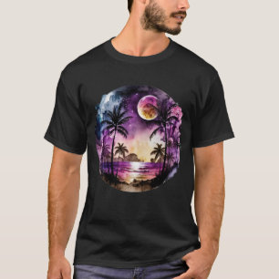 Tropisch strand Sunset T-shirt