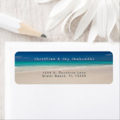 Tropisch strand Turquoise Ocean Etiket (Insitu)