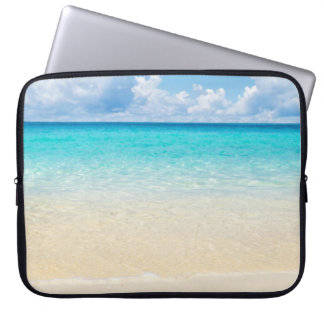 Tropisch strand Turquoise Water Laptop Sleeve